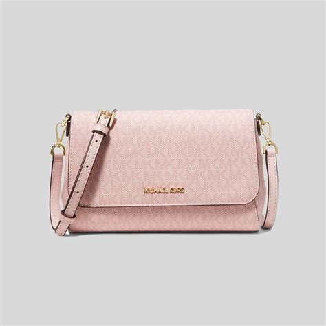 blush michael kors crossbody|MICHAEL KORS Medium Logo Convertible Crossbody Bag (DK .